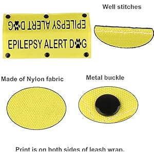   Emergency-Medical-Dog-Leash-Sleeve-Epilepsy-Alert-Dog-Dog-Leash-Hanging-ID-Patch-Tag-Medical-Alert-Gift-Epilepsy-Alert-YE-Sleeve