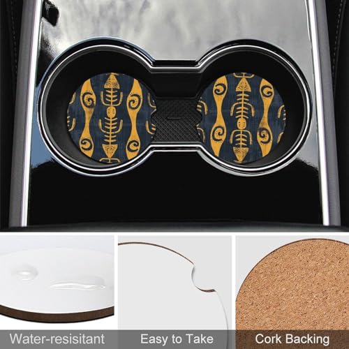 Posavasos para portavasos de auto estilo animal print 2.6 pulgadas miniatura 5