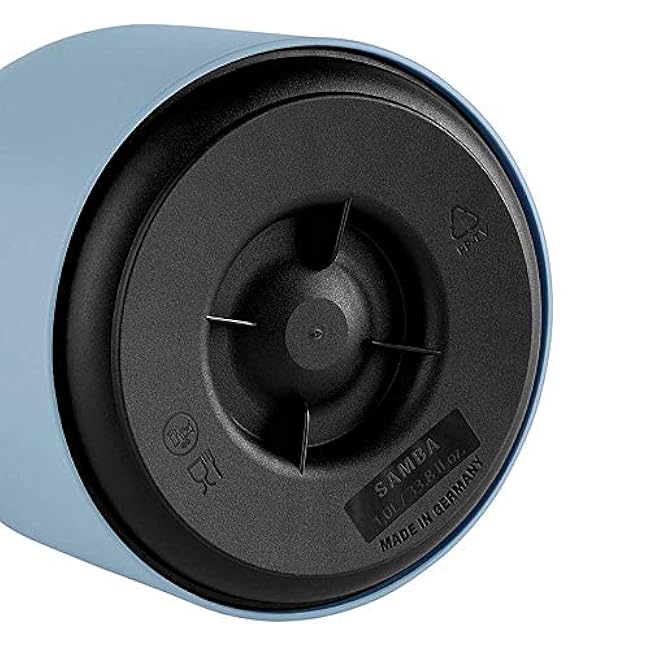 Emsa Samba , Plastic Thermal Jug 1 Litre, Powder Free, Blue