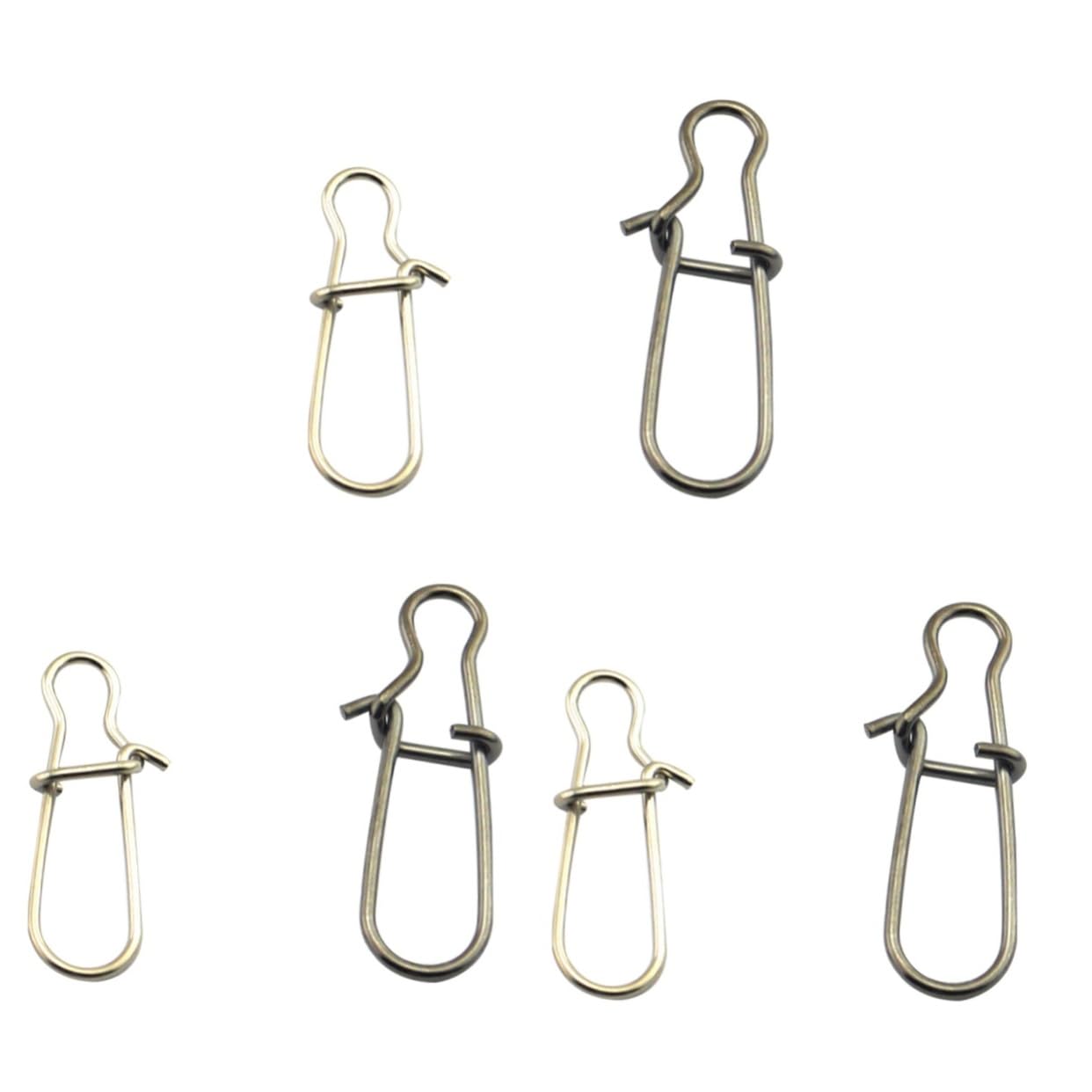 POPETPOP 300 Pièces connecteur de Broche de pêche émerillon de pêche Fermoir de pêche Pieces Fishing goupille connecteur de sécurité pour la pêche connecteur de leurre de pêche palier Pivot