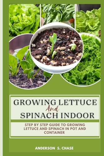 Growing Lettuce And Spinach Indoor: Step By Step Guide To Growing Lettuce And Spinach In Pot And Container (Growing vegetable in pot and containers)