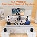 Bobtot Surround Sound Systems 1400 Watts Peak Power Home Theater Speakers - 12