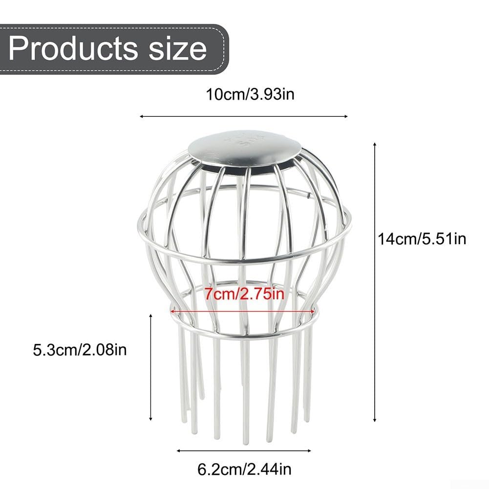 Drain de toit en acier inoxydable 304 Leaf Plus Protection anti-bûches 75 tubes
