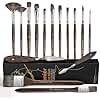 Fuumuui 15PCS Professional Oil Painting Brush Set - Premium Natural Badger Hair Brushes & Palette Knives - Ideal for Oil, Acrylic, Gouache Painting