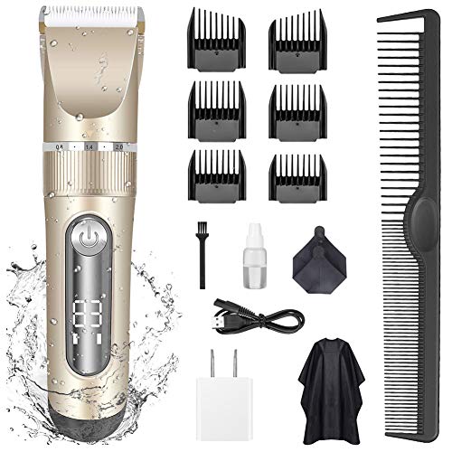gooleen hair clippers for men cordless hair clippers beard trimmer professional