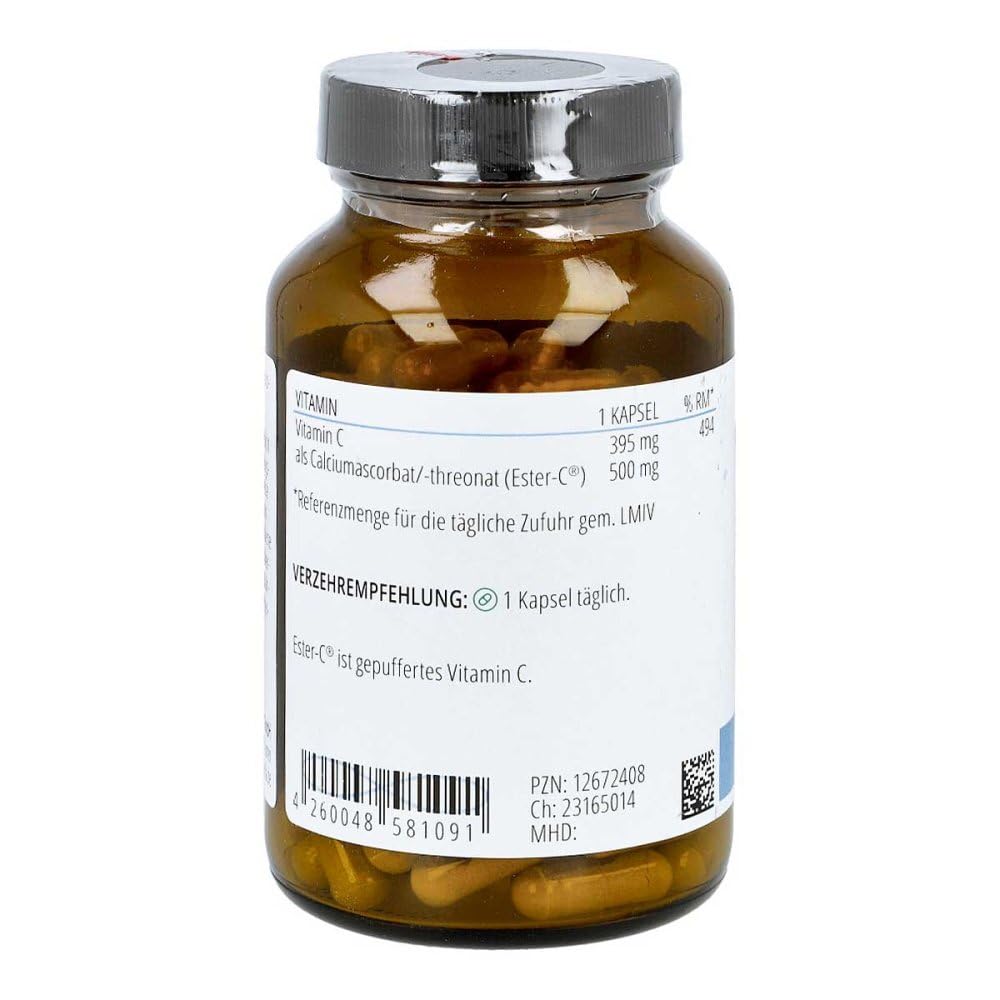 Heidelberger Chlorella Vitamin C ALS Ester-C gepuffert Kapseln, 110 St. Kapseln