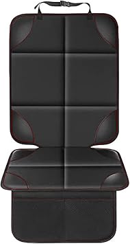 Car Seat Protector for Tata Tiago 2016-2020 2021 2022 2023 2024 2025, Waterproof Seat Protector for Car with Non-Slip Backing & Mesh Pockets, Auto Seat Protector Mat for Cars SUVs Trucks