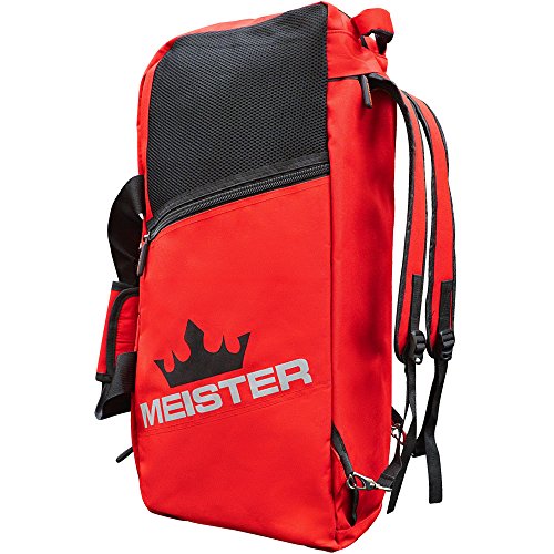 Meister Vented Convertible Duffel/Backpack Gym Bag - Ideal Carry-On - Red