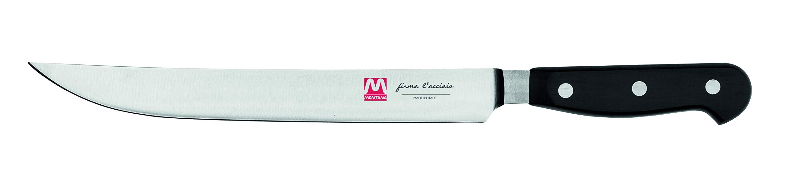 montana Maitre - Cuchillo de cocina para asar, cuchillo de cocina con hoja de acero inoxidable al azoto, 23 cm y mango ergonómico, cuchillos de cocina profesionales fabricados en Italia