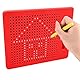 YATOSEEN Zaubertafel Kinder, Zeichenbrett mit Stift Stahlkugel Magnetische Tablet Kinder Spielzeug Zeichnen Geschenke für Kinder ab 3 Jahren, 217 x 174 x 12 mm (Klein, Rot)