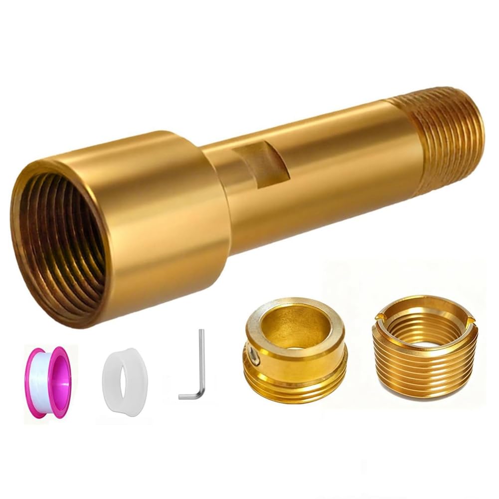 Jnchdghwa As Shown Tub Spout Adapter Kit Fits 3/4" Ips 1/2" Ips Pipe,For 1/2" Copper Pipe,For Both Diverter And Non-Diverter Type Systems