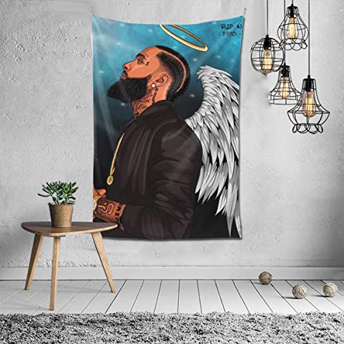 Mostico Nachill Nipsey-Hussle Hiphop Rapper RIP Tapestry 3D Print Wall Blanket Wall Hanging