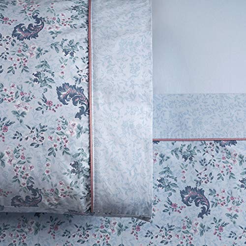 Jogo de Lençol Percal Total Mix Clean Nizia 4 Peças ARTEX - Queen - Azul