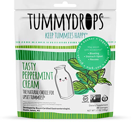 Oregon Tilth Certified Made with Organic Ingredients Tasty Peppermint Cream Tummydrops