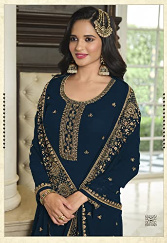 Image of Henith Collection Indian /Pakistani Party Wear Wedding Wear Palazzo Style Salwar Suit for Women