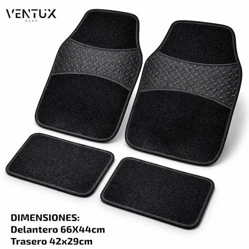 Alfombrillas de coche para evitar resbalones con moqueta universal de 4 piezas 6