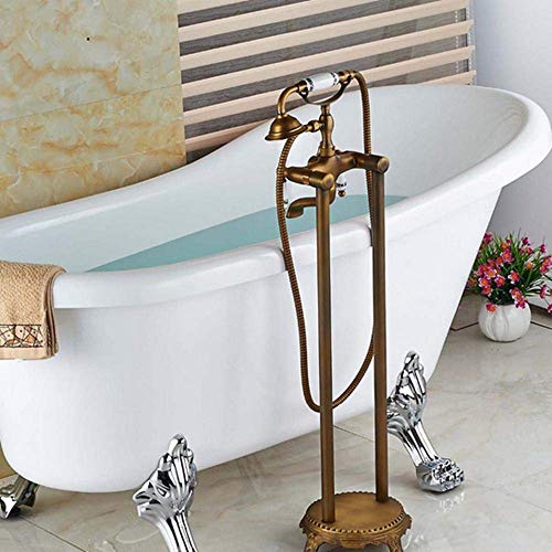 Robinet de baignoire sur pied pour bain relaxant style spa rétro