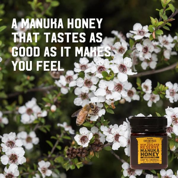 Miniatura 5 de Taylor Pass Honey Co. Miel de Manuka MGO514+ UMF15+  Miel sostenible de Nueva Zelanda (Manuka UMF15+MGO514+, 8.83oz)
