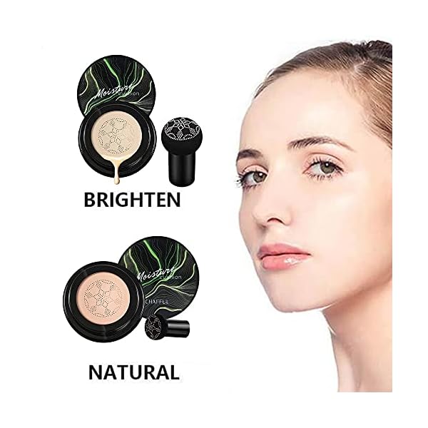 BRIGHTENNATURAL-Mushroom-Head-Air-Cushion-CC-Cream Tiandin BRIGHTEN+NATURAL Mushroom Head Air Cushion CC Cream, 4 Piece Set