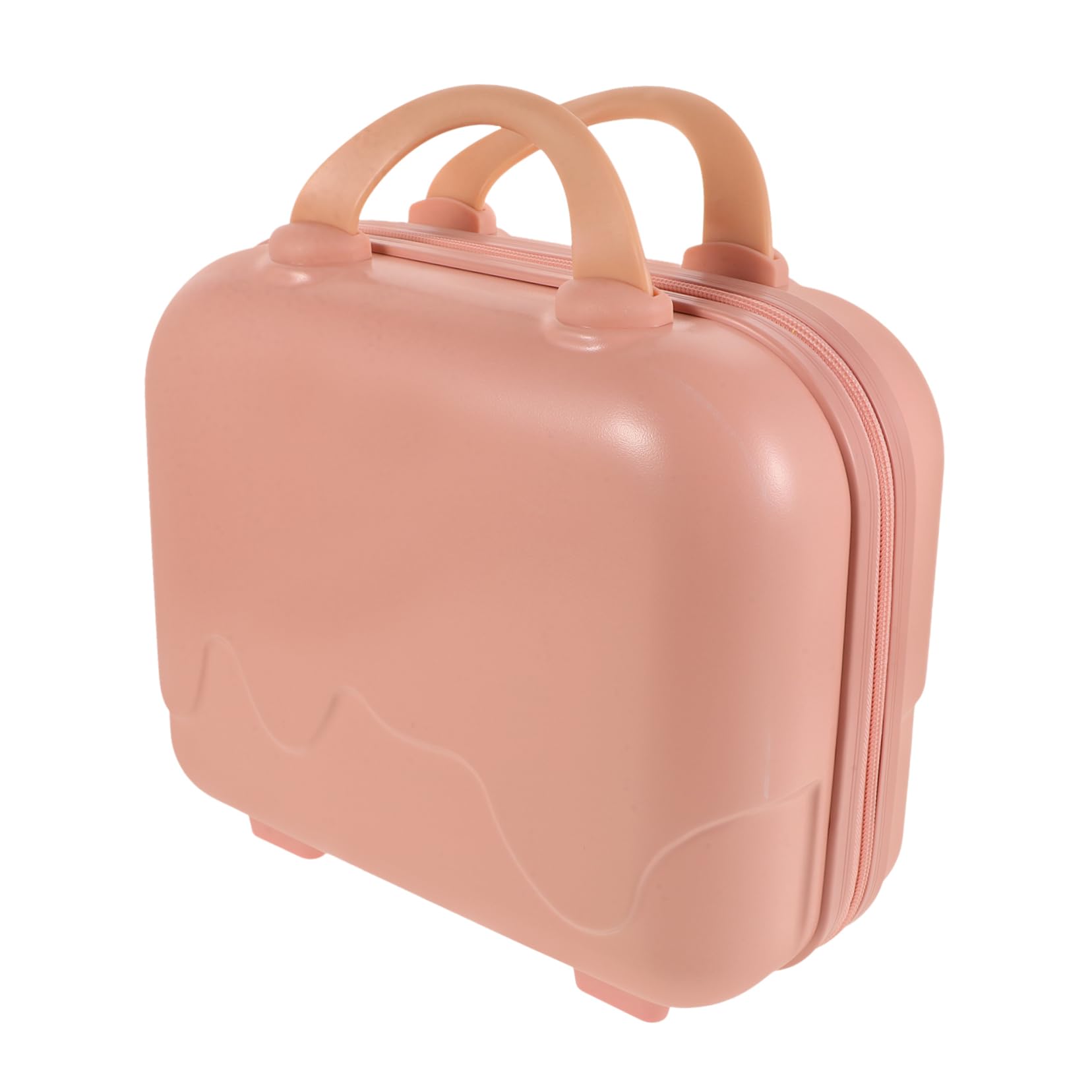 Borsa Trucchi Rigida Rosa Grande Capacità per Viaggio e Storage | Abs e Poliestere, Livelli e Scomparti, Design con Maniglia, Uso Pratico per Donne