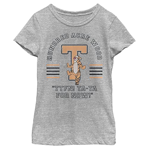 Disney Winnie The Pooh Tigger Collegiate Girl's Heather Crew Tee