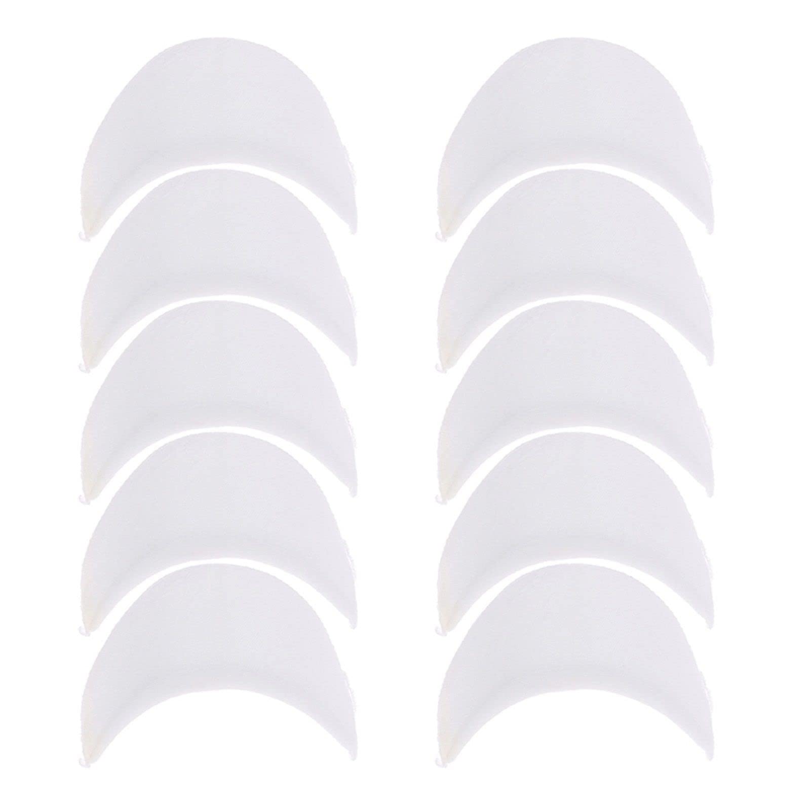 10 stuks = 5 paren gewatteerde schoudervullingen gecodeerd schuim schouderpads for blazers T-shirts Kleding naaien accessoires (Color : White, Size : S