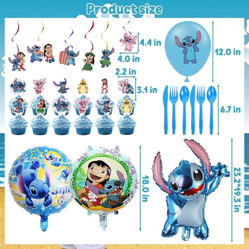 Generic YS50-X1 Cartoon Birthday Decorations, Birthday Party Supplies Include Banner, Balloons, Tablecloth, Cake Cupcake Toppers, Plates thumb #3