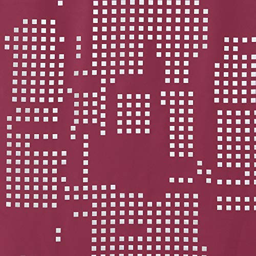 Image of Deconovo Blackout Curtains Light Blocking Thermal Insulated Panels Checkered Foil Printed Window Drapes for Living Room, 42 x 84 in, Rose