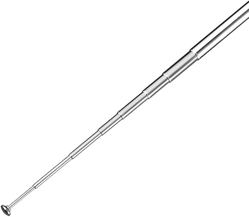 Miniatura 7 de Bingfu Antena de escáner de policía de 20 a 1300 MHz, 8 secciones, telescópica BNC macho jamón, antena de radio de mano, CB de mano, paquete de 2