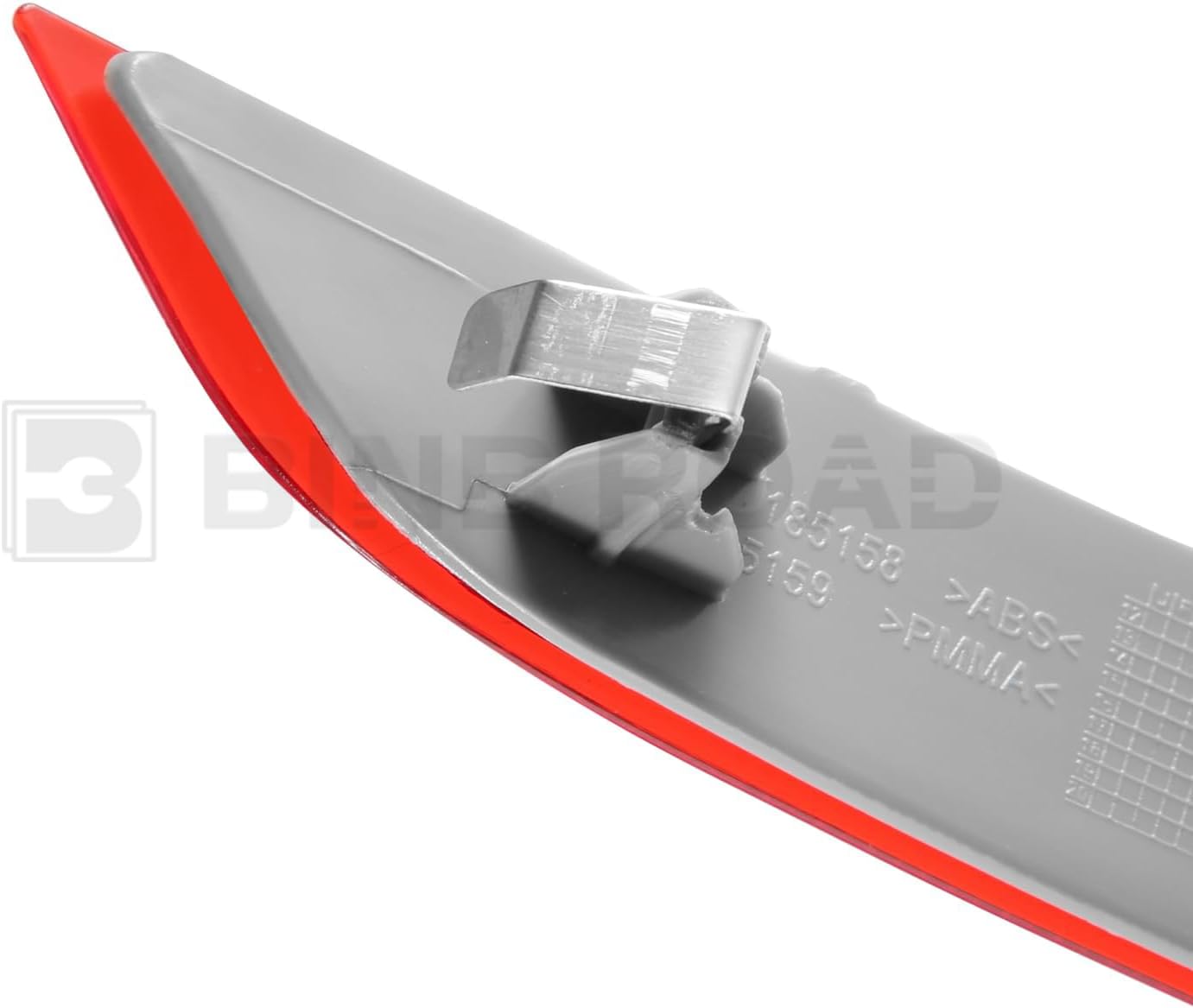 Rear Bumper Reflector 63147290091 + 63147290092 Left Right Red Trim Compatible with BMW F15 X5 2014-2017