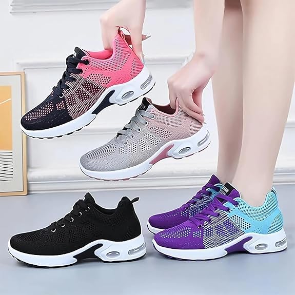 The Most Comfortable Orthopedic Shoes for Your Feet Women Walking Shoes with Arch Support Fashion Breathable Mesh Sneakers Orthopedic Air Cushion Mesh Breathable2