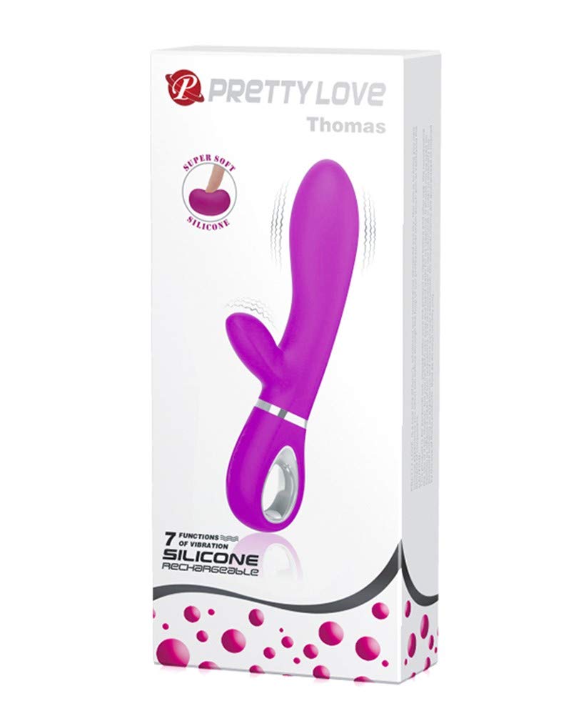 Pretty Love Thomas - Rabbit Vibrator Rose Profond Ø 4 x 20,5 cm