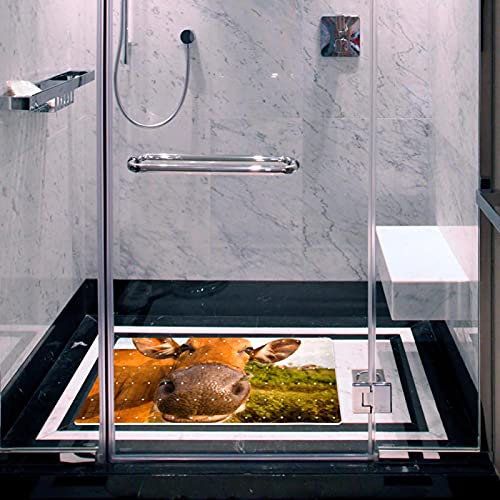 Tapis de bain antidérapant vache pour une douche sécurisée