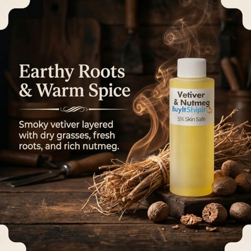 Image of Buyitshipit - Vetiver-Nutmeg Fragrance Oil - Perfect for Adding Aroma to Freshies, Candles, Wax Melts, and Diffusers