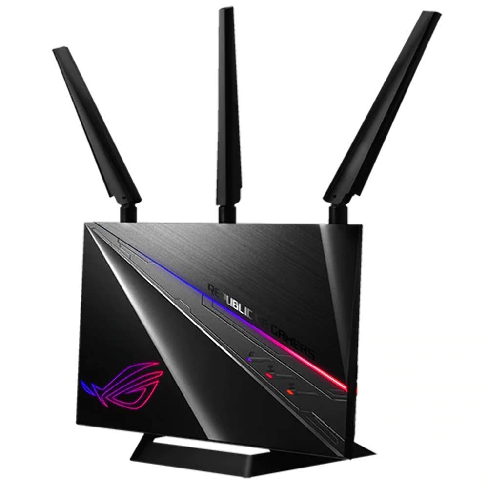 ASUS ROG GT-AC2900 Wi-Fi Gaming Router, NVIDIA GeForce Now Recommended with Triple Level Game Acceleration, Easy Port Forwarding, AiMesh Whole-Home Mesh Wi-Fi System, Free Life-Time Free Network
