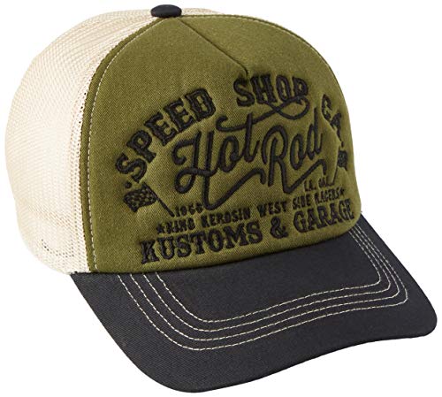 King Kerosin Herren Trucker Cap Hot Rod Stickerei Retro Casualmode Hot Rod Cover
