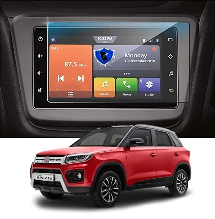 Touch Screen System Guard for Maruti Suzuki (Vitara Brezza) 2019 model Car Music System Navigation System GPS, Touch System (Anti shock proof & Ultra Nano Clear) (Pack of 1)-image-25