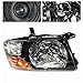 Hteedy LED Headlight Fits For 2000-2006 Mitsubishi Pajero Montero Front Head Light Lamp, Projector Headlamps Assembly Front Headlight, MN133751, MN133752 (Passenger Side)