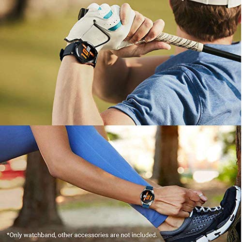 Pulseira de reposição para relógio de silicone Docooler de 22 mm, pulseira de reposição com fivela d