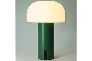 Cordless Mushroom Table Lamp: Illuminate Your Abode with Style and Versatility