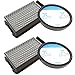 Fictezlove 2 Kit di Filtri HEPA per Rowenta RO3753EA, RO3731EA, RO3786EA/Moulinex/Tefal Compact Power Cyclonic Filtro Aspirapolvere (Confronta ZR005901)