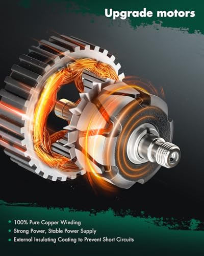 Image of SCITOO Alternator Fits for Chrysler for Pacifica 2017-2020 V6 3.6L (FLEX, GAS),for Chrysler for Voyager 2020 V6 3.6L, 12V 180Amp CW 6-Groove Pulley 11940 56029732AB 421000-7181 4210007181
