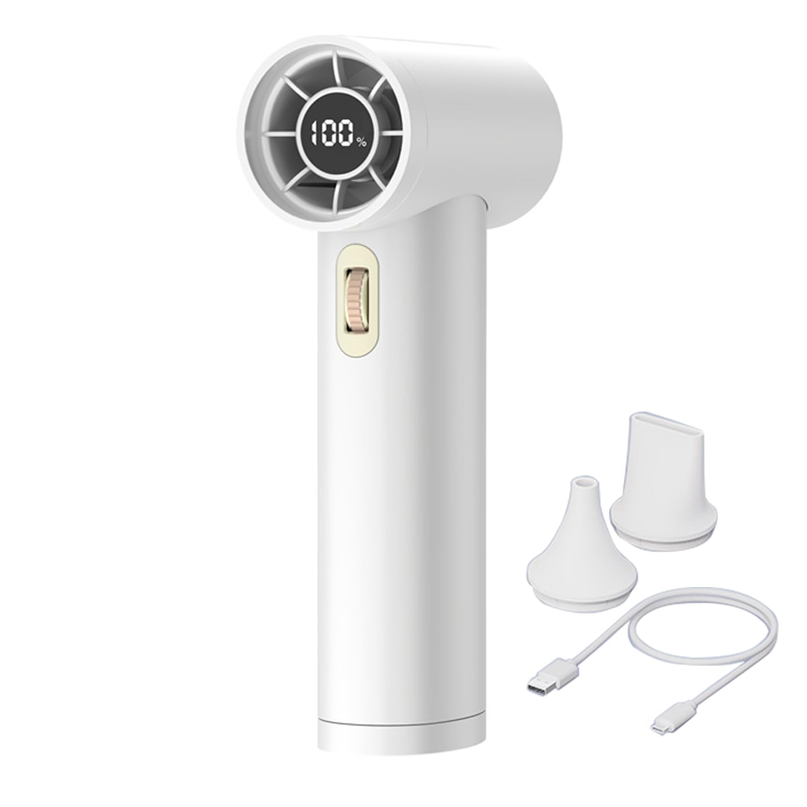 kokdid Handheld Fan Rechargeable Air Blower 100 Speed Adjustable Cooling 3000mah for Travel Outdoor Industrial Use Multifunctional