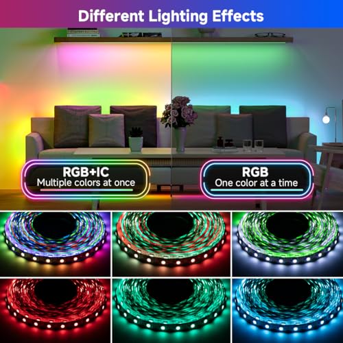 Image of BTF-LIGHTING WS2812B ECO RGB Alloy Wires 5050SMD Individual Addressable 16.4FT 60Pixels /m 300Pixels Flexible Black PCB Full Color LED Pixel Strip Dream Color IP30 Non-Waterproof DIY Projects Only DC5V