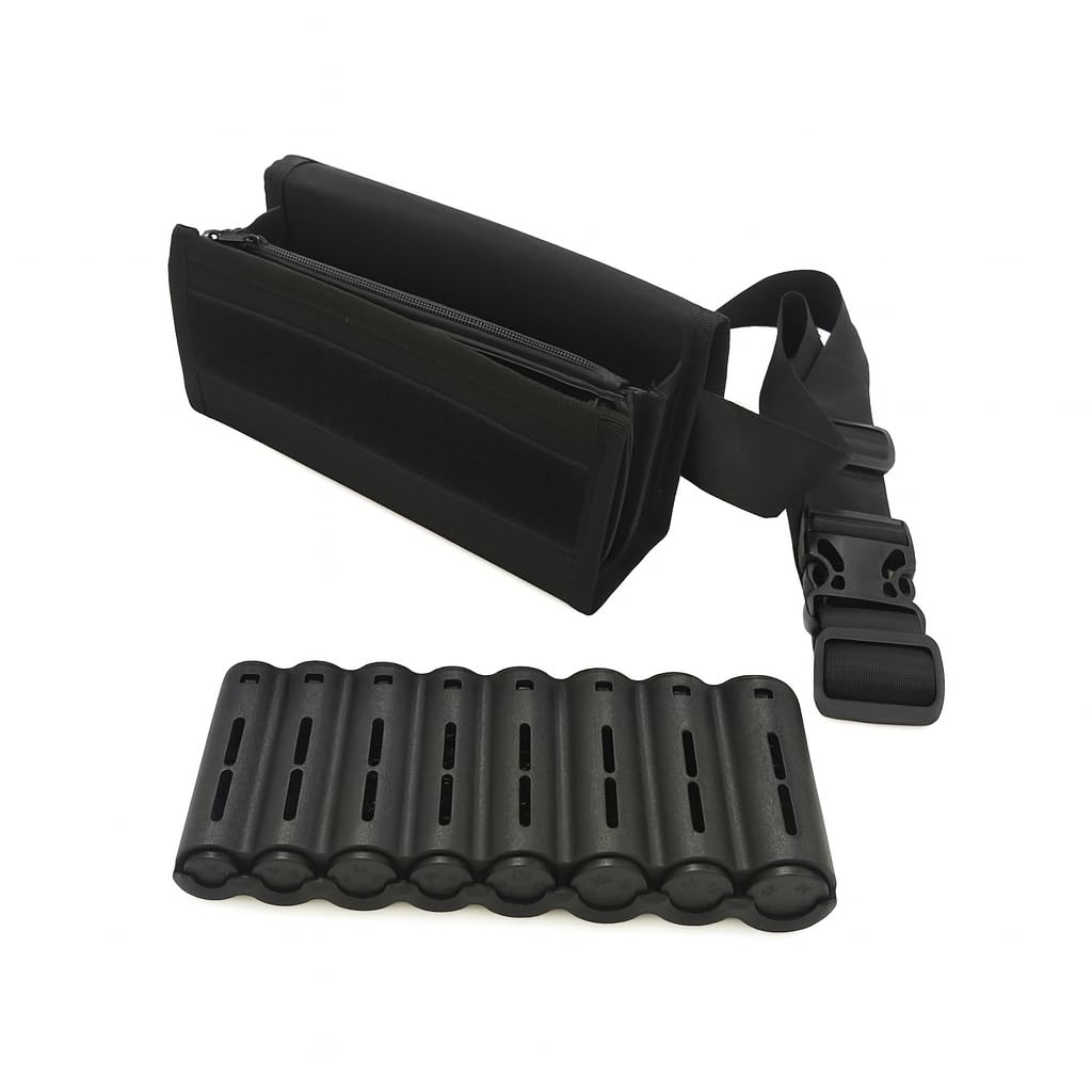 Distributeur de pièces en Euro, Sacoche avec Caisse a Monnaie Euro et Billets, Sacoche Banane Serveur, Sacoche Banane Serveur (Distributeur de pièces Noir, 21,5 x 9,5 x 7 cm)