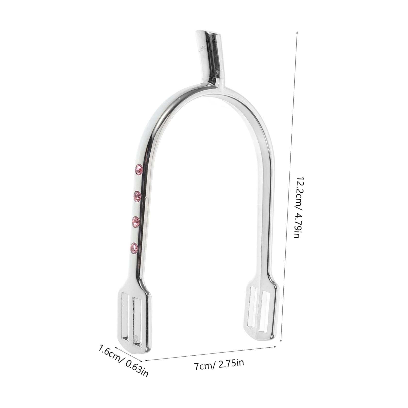 Healeved Zinc Alloy Decorative Spurs with Crystal Embellishments for English Riding Durable and Eye Catching Design Versatile Equestrian Tack for Men and Women Precision Engineered for