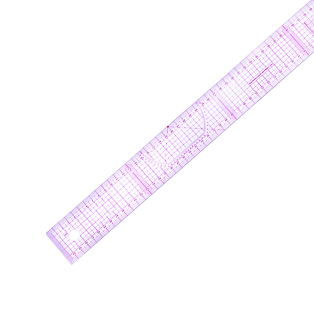 Set di 7 Righelli Sartoriali in Plastica per Disegno e Taglio Abbigliamento Misure Curve per Polsini, Colli e Tasche, Strumenti per Sartoria e Modellismo