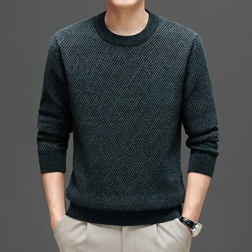 Mens Knitted Dress Sweaters Casual Pullover Sweater Soft Long Sleeve Slim Fit Crewneck Sweater Fall Stylish Knitwear4