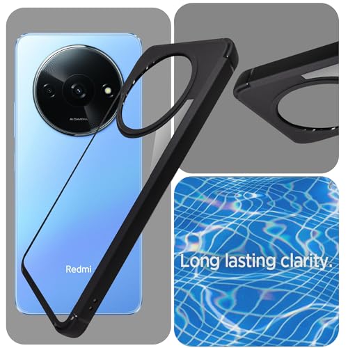 Image of A rtistque Hard Clear Back Cover Case for Redmi A3 /Poco C61 | Shockproof TPU | Acrylic Armor Case for Redmi A3| Stylish Protective Design - Transparent