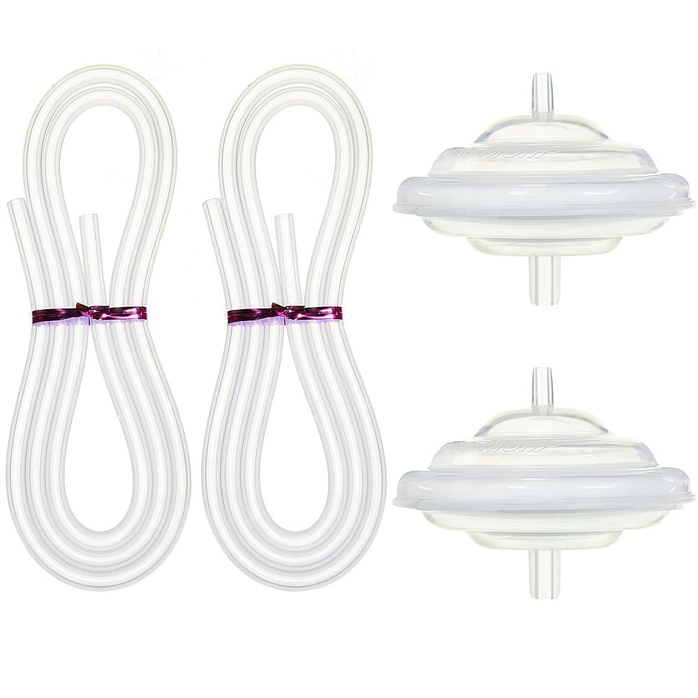 Backflow Protector and Tubing for Spectra, Replacement Breast Pump Parts for Spectra S1 Spectra S2 Spectra 9 Plus (Not Original Spectra S2 Accessories) (2 tube+2 protector)-image-16